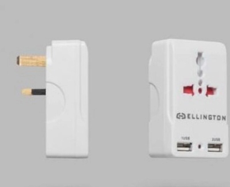 Ellington Adapter with 2 USB(HK- MNOOR) White