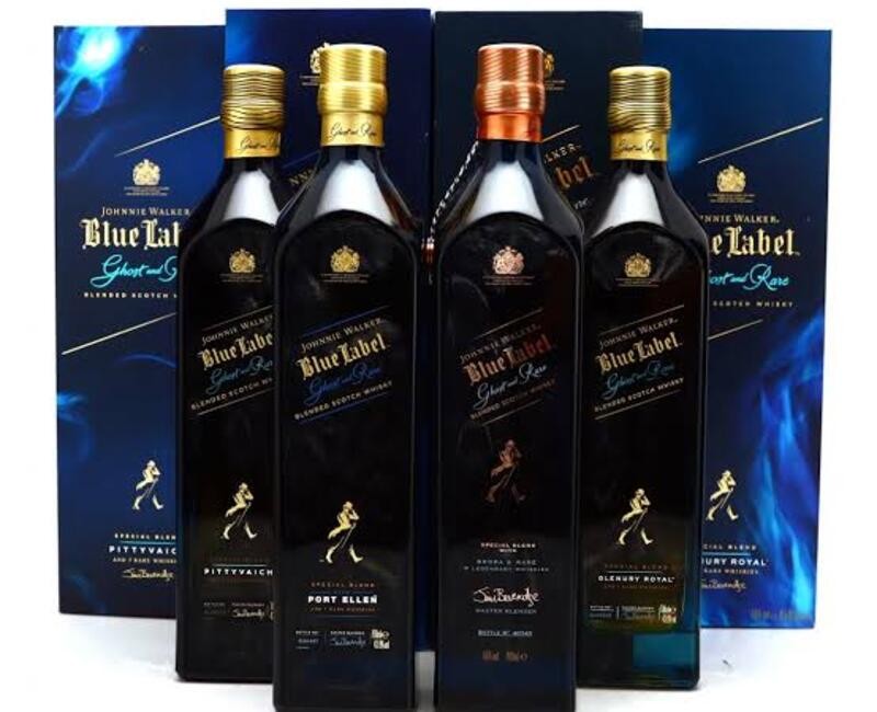 JOHNNIE WALKER - GHOST AND RARE COLLECTION 70CL (x4)