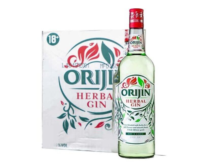 ORIJIN HERBAL GIN 75CL X6 CASE ₦11,400.00