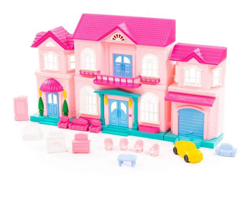 SOPHIE DOLL HOUSE WITH CAR AND FURNITURE SET, 14 PCS (BAG) ₦135,000.00