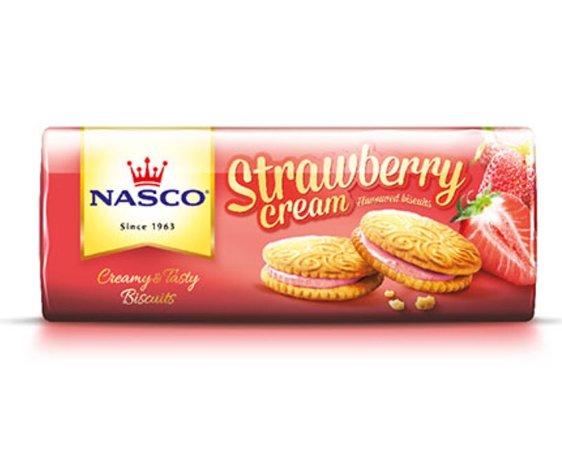 NASCO STRAWBERRY CREAM SANDWICH BISCUITS (48 x 44g) ₦25,000.00