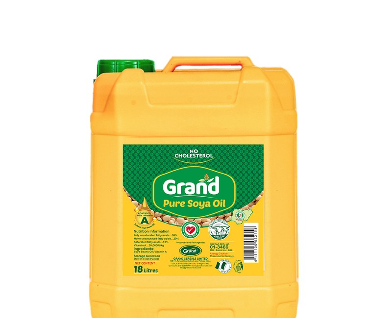 GRAND PURE SOYA OIL 18LTR ₦35,000.0