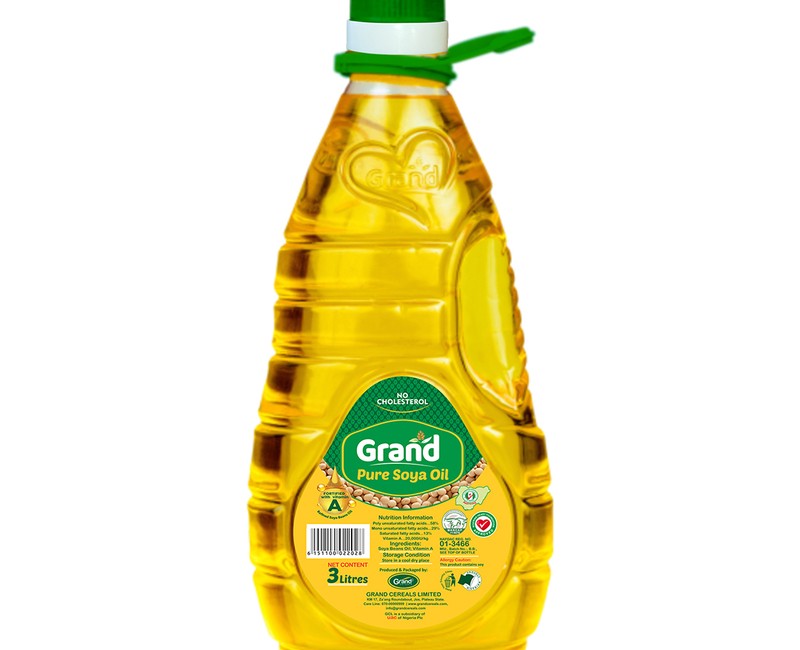 GRAND PURE SOYA OIL 3LTR ₦12,800.00