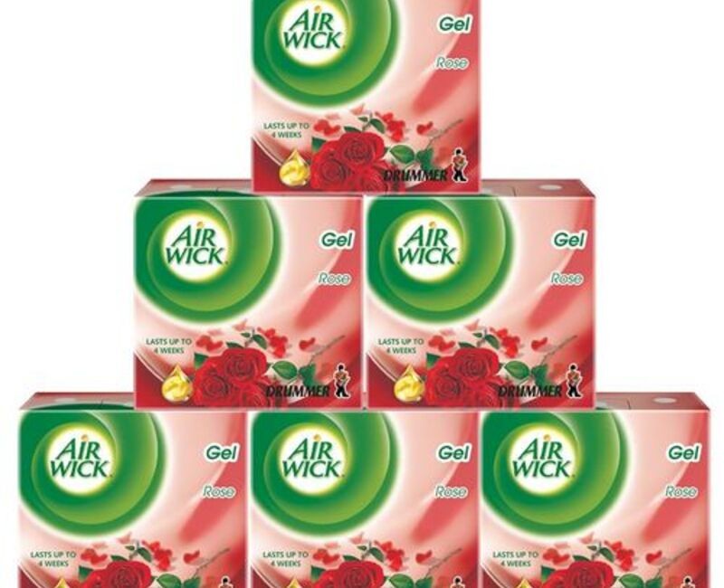 AIRWICK DRUMMER GEL AIR FRESHENER ROSE - 6PACKS ₦ 6,348