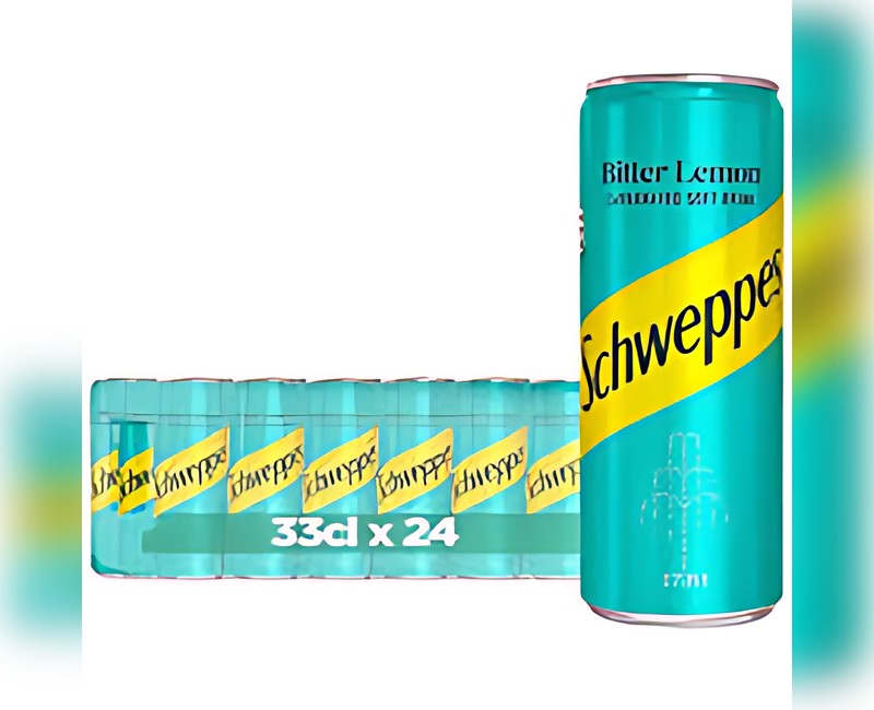 SCHWEPPES BITTER LEMON CAN 33CL x 24
