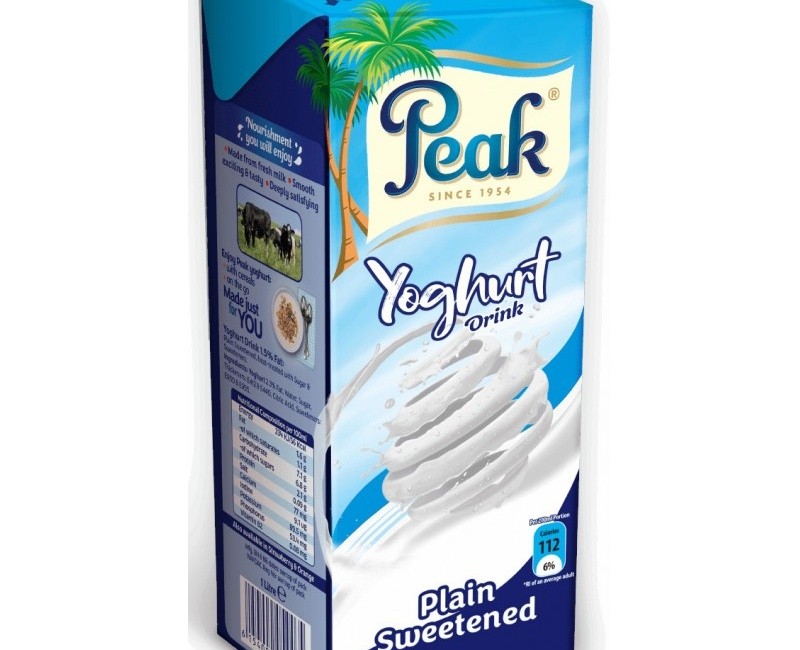 Peak Yougurt Plain  318ml X12