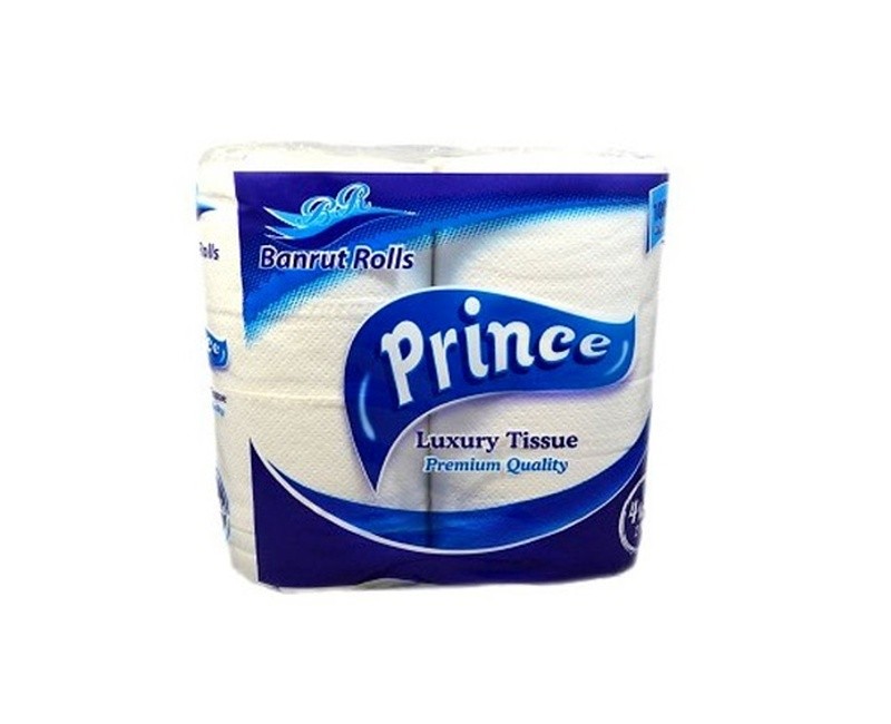 Prince Luxury Tissue Banrut Rolls 4×12