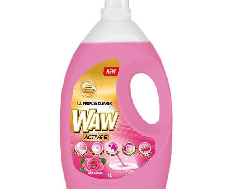 Waw All Purpose Cleaner Rose 1Litre x 9