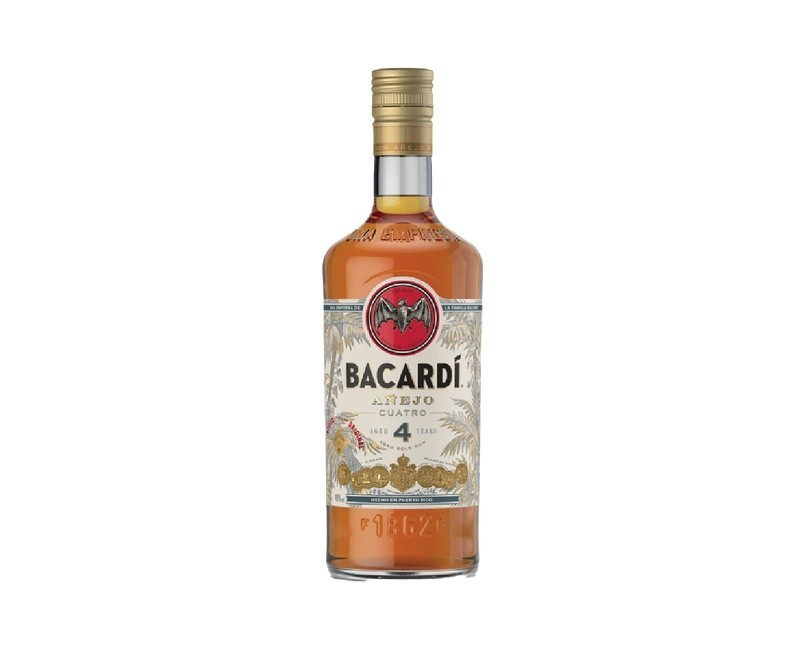 Bacardi 4 Years (Añejo Cuatro) 70cl × 6