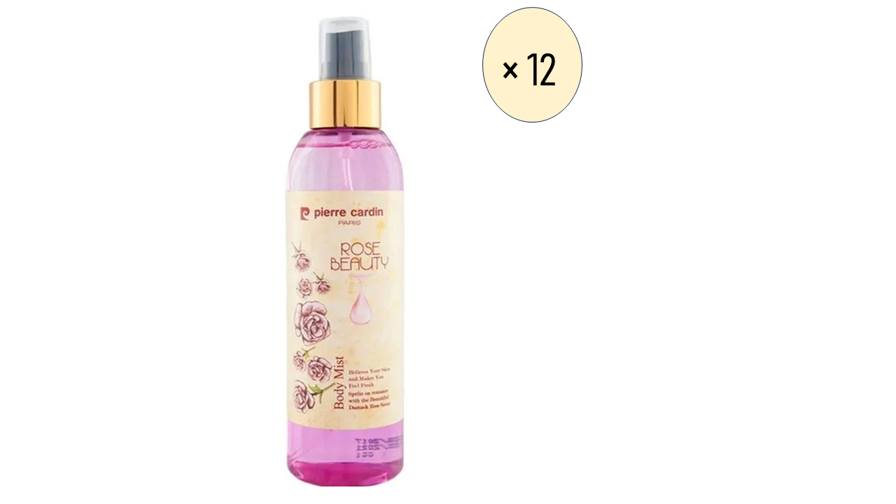 Pierre Cardin Rose Beauty Body Mist 200ml X 12